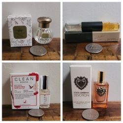 Set Of 4 MINI Perfumes Dolce & Gabbana Tocca Clean Billie Eilish