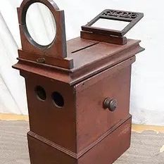  Victorian mahogany magic lantern viewer