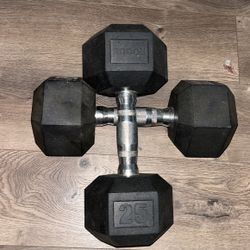 25 Pound Dumbbells