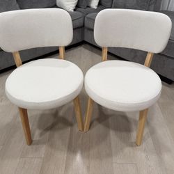 Dining Chairs Set 2, Beige