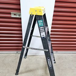 4-ft Fiberglass Type 2- 225-lb Load Capacity Step Ladder