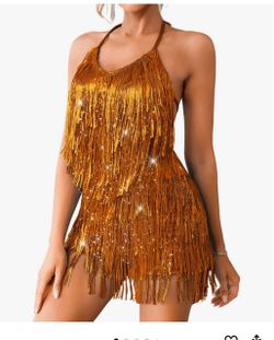 Fringe Romper Glitter metallic jumpsuit