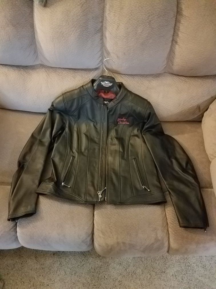 Harley Davidson leather jacket sz. L