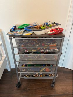 HUGE Lego Collection 15+ Pounds, Minifigures, Sets, and MORE! Roll cart included!