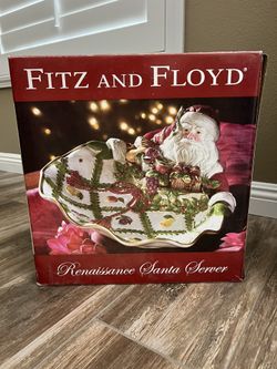 Fitz & Floyd Renaissance Santa Server - Christmas Holiday Decoration