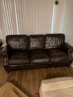 Leather couch