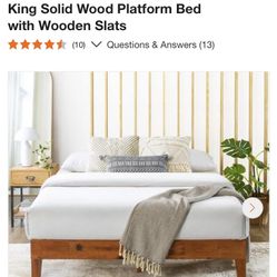 King Bed Frame    $60.00