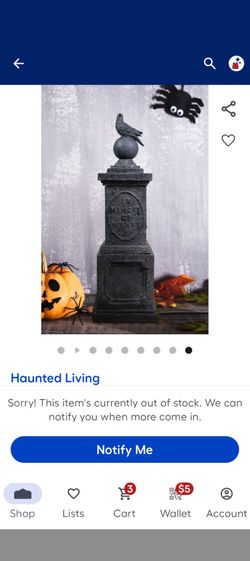 Haunted Living Halloween Tombstone