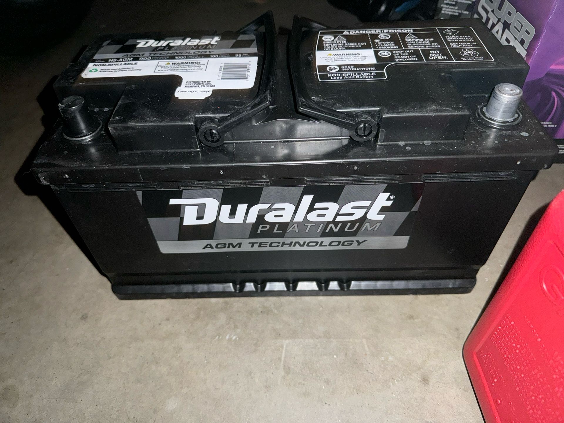Duralast Platinum AGM H8 Battery