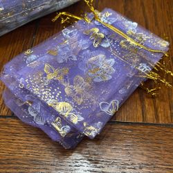 Butterfly Print Pouches