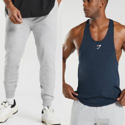 Gym Shark Sweatpants Shirt Bundle Men XL