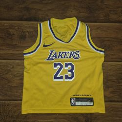 LAKERS LEBRON JAMES #23 JERSEYS FOR TODDLER 4.
ASKING $10 EACH
