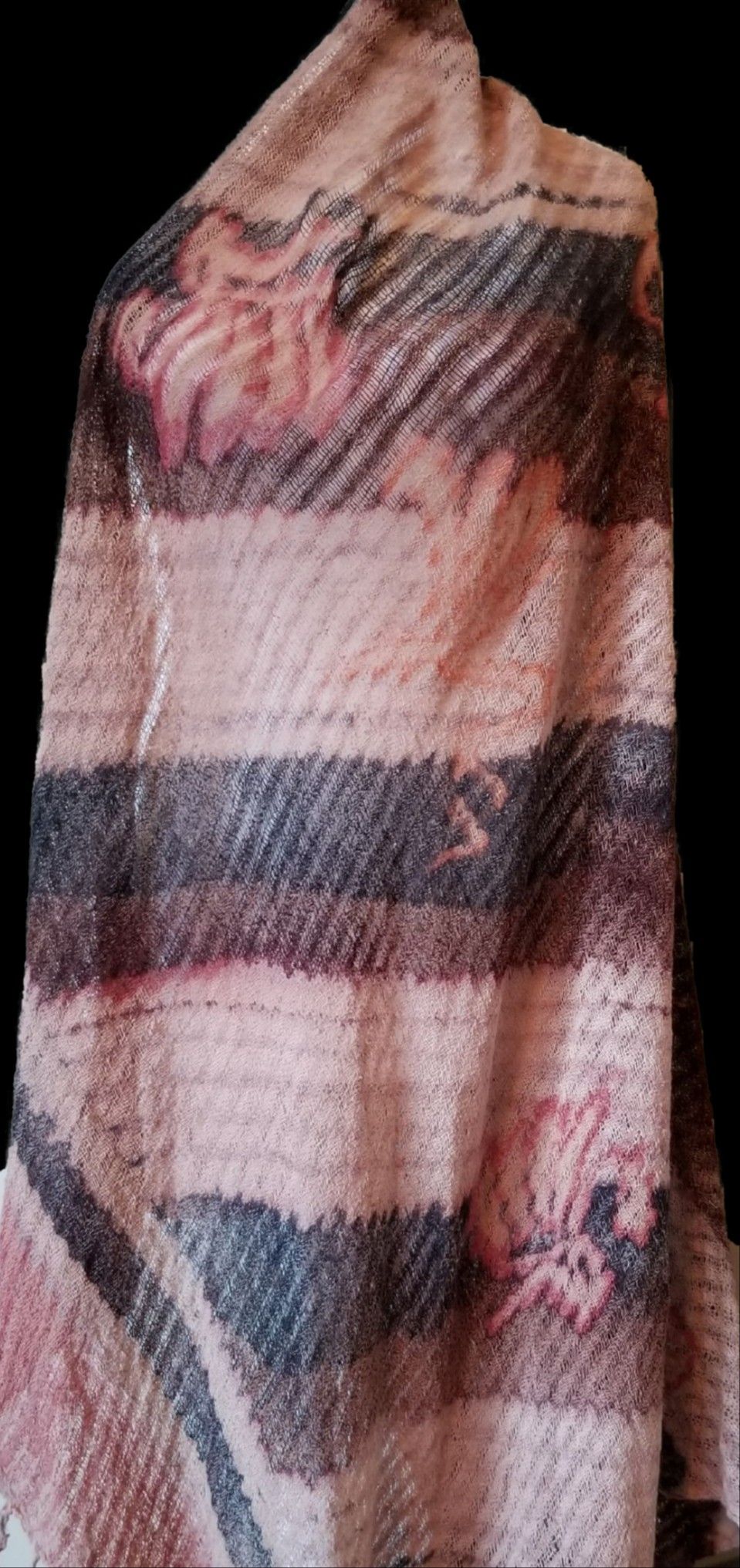 Blanket size scarf throws