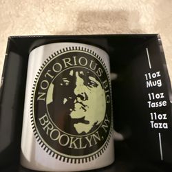Notorious B.I.G. Brooklyn NY 11 oz Ceramic Mug – Official 2022 Brooklyn Mint / Pyramid America