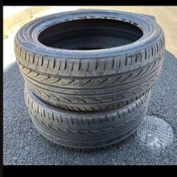 2 — 225/45zr18 Delinte Tires Good 80% Treads!