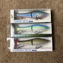 Sneaky Pete Glidebaits Multiple Colors