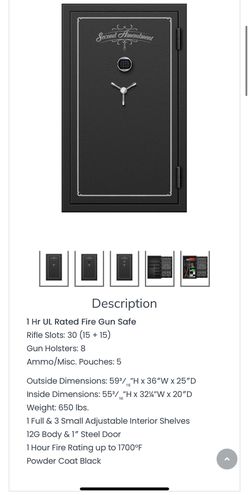 Second Amendment Gun Safe Huge
