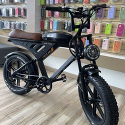 Movcan Electric Bike - 33mph Speed, Motorcycle Look, Long Range, Financing Available! $0 To $100 Down To Finance! No Credit Needed! 