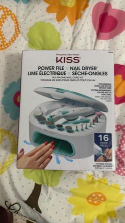 💅 Kit para uñas KISS con lima eléctrica y secador