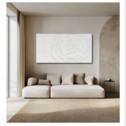 Luxury White Gold Wall Art