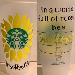 Personalized Starbucks cups