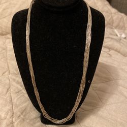  Navajo Liquid Silver 925 Necklace 