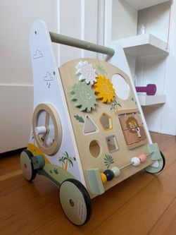 Wooden Baby Activity Push Walker
