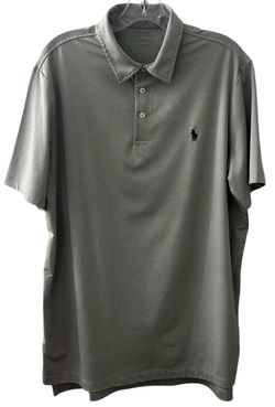 Polo Ralph Lauren Gray Performance Polo Men’s Large Stretch Short Sleeve