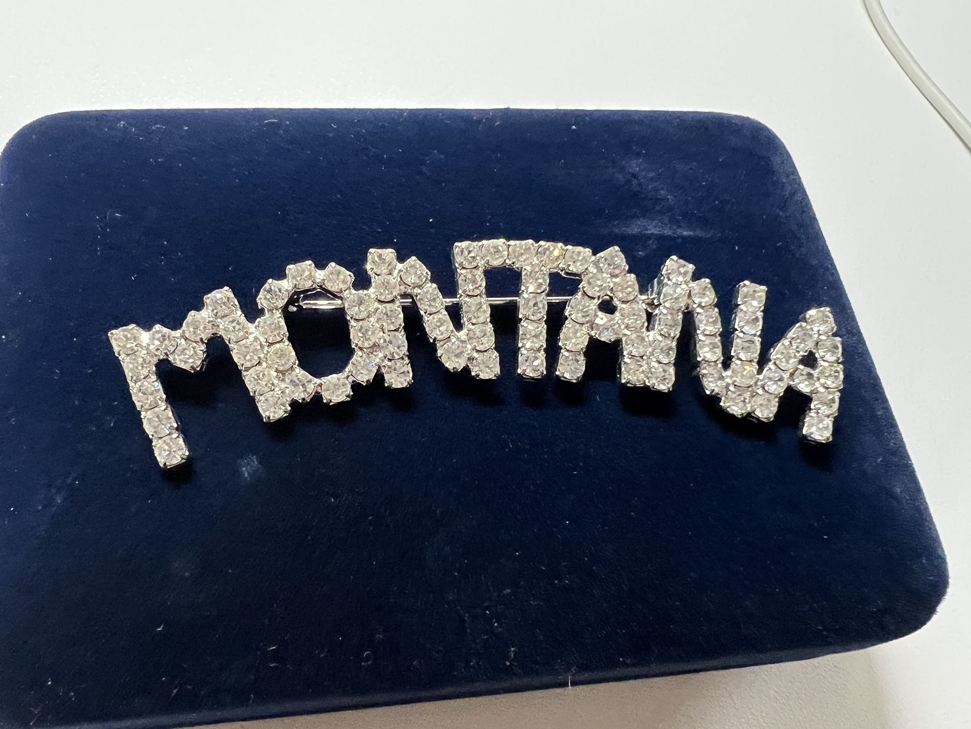 Brooch Crystal Brooch Montana 3.5”