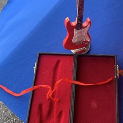 Miniature Red Electric Guitar