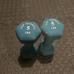 5lb Dumbells - Set of 2 - Cap - Good Condition - Blue