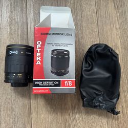 500mm Mirror Lens  OPTEKA f/8 with box and bag