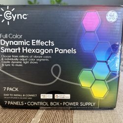 Cync Full Color Dynamic Effects Smart Hexagon Panels