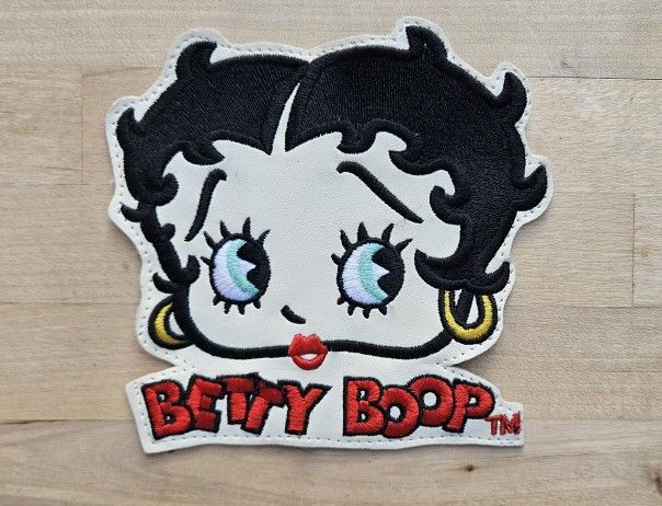Betty Boop Head Shot Patch Cartoon Classic Icon Embroidered