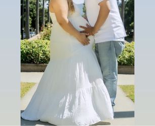 White Maternity Dress 