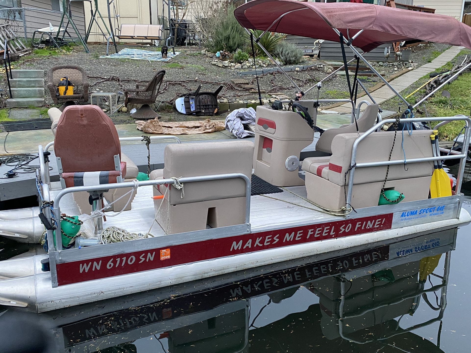 2018 Hotwoods 615 4 pontoons for more stability