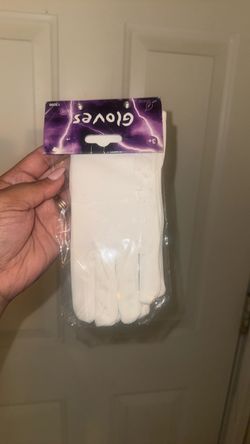 Small white gloves