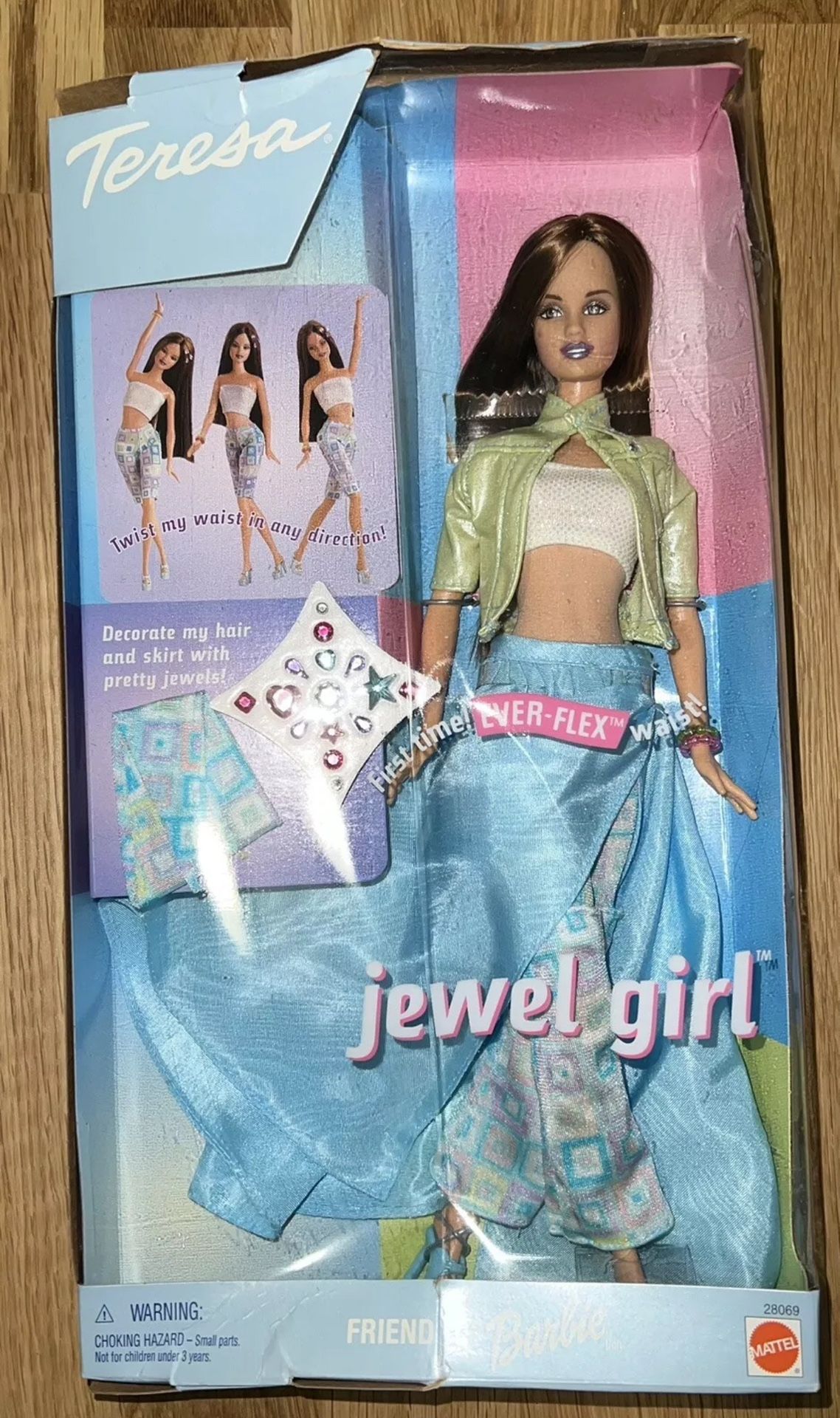 2000 Barbie JEWEL GIRL TERESA Doll Everflex Waist - Mattel New In Box