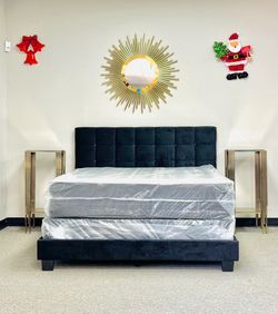 King size bed with mattress memory foam free delivery same day