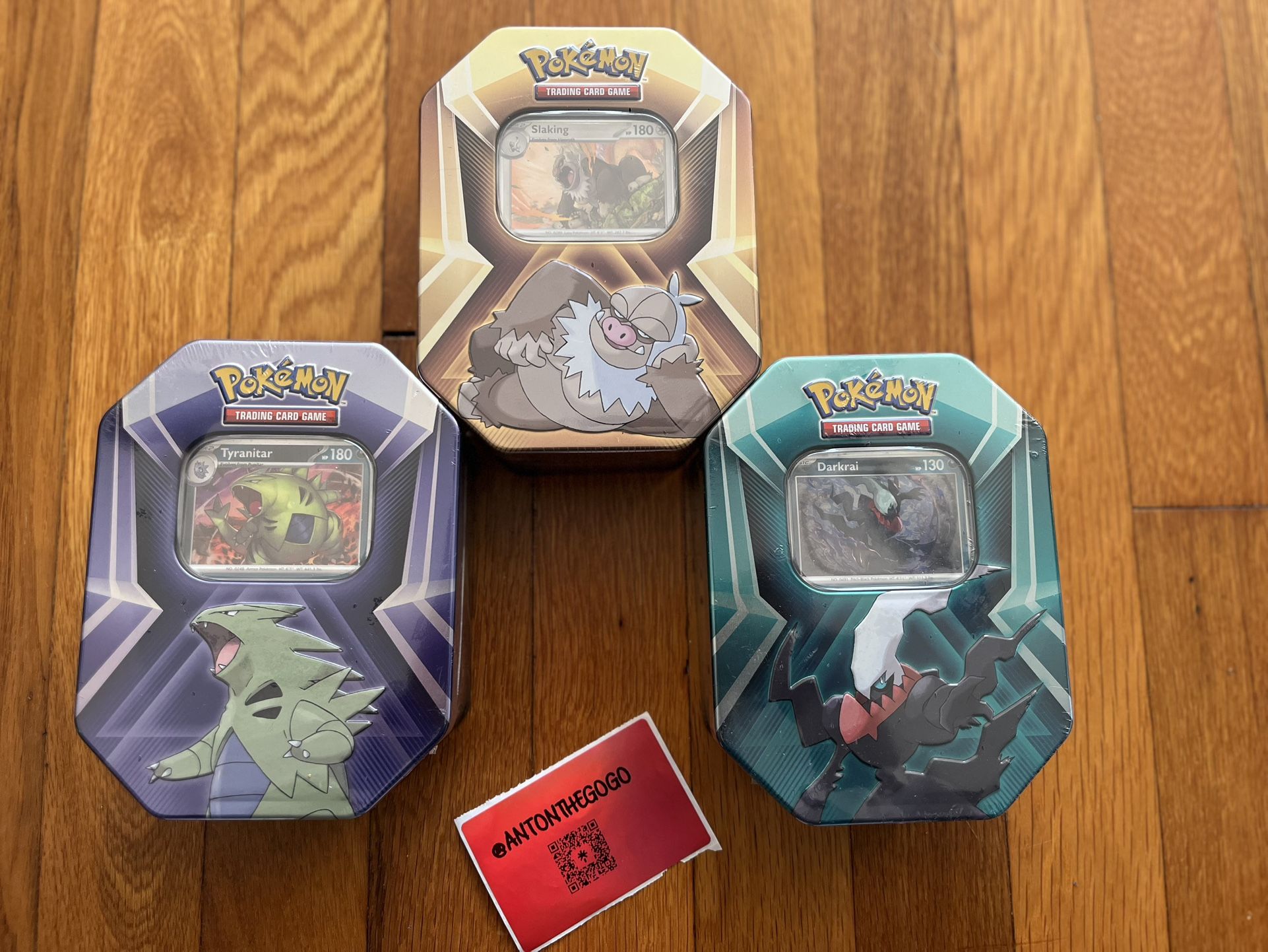 Pokemon Triple Whammy Collector Tin - Factory Sealed.