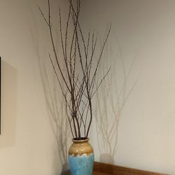 Decorative Vase W/ Branches & Fairy Lights 
