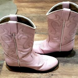 Canyon Trails Pink Cowgirl Boots size Little Girls 13M 