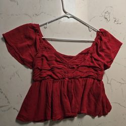 Cute Red Crop Top