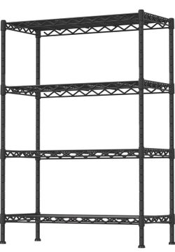 4-Shelf Adjustable Heavy Duty Storage Shelving Unit