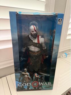 Brand new neca 2018 god of war figure kratos sealed never opened  18”