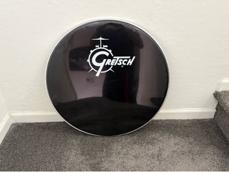 Gretsch 22” Logo Ebony Bass Drum head
