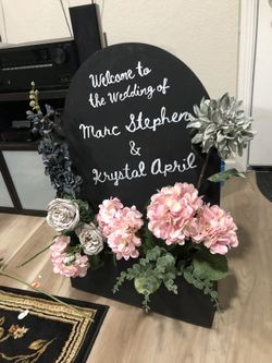 Chalk Board Welcome Sign 