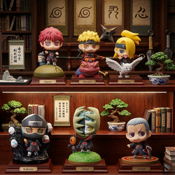 Full Set 6pcs Naruto Shippuden Petit Chara Land Mini Figures - 2"