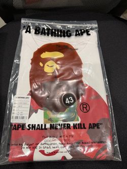 A Bathing Ape BAPE Graphic T-Shirt White Size L