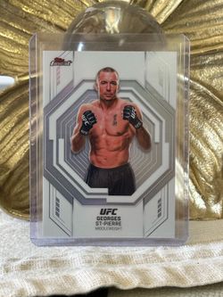 2025 Topps UFC Finest Georges St-Pierre Framed in White #FW-11